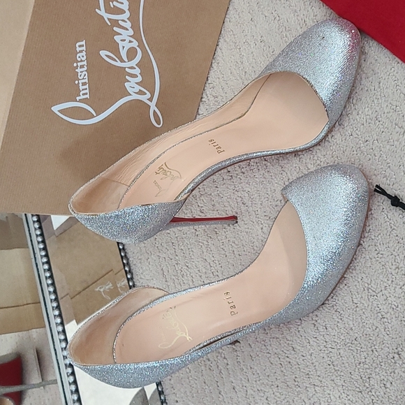 Christian Louboutin Glitter Heels - Picture 4 of 12